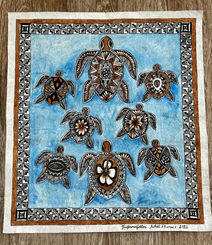 Tongan tapa kupesi art for sale